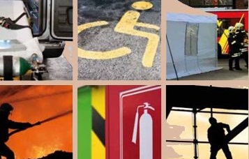 Simboli di emergenza e carrozzina
