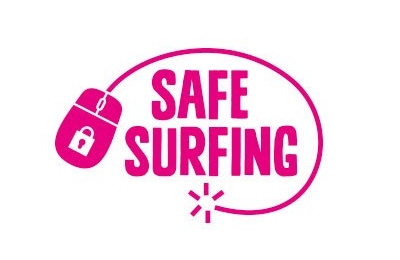 logo safe surfing con mouse