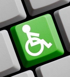 bottone tastiera pc con simbolo disabili 