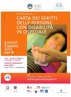 carta diritti disabili in ospedale