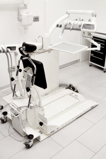 pedana per ortodonzia a persone disabili in carrozzina