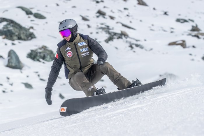 Luchini in snowboard foto Mauro Ujetto