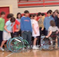 alunni disabili in ricreazione