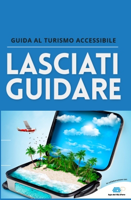 copertina guida turismo accessibile con valigia