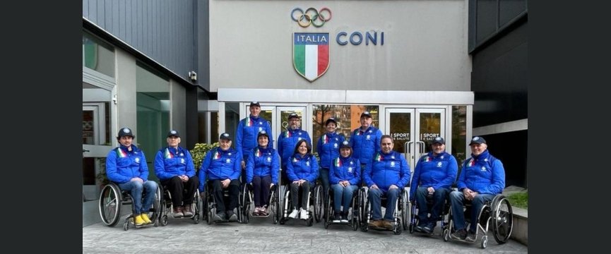la squadra italiana di wheelchair curling che parteciperà ai mondiali