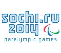 logo delle paralimpiadi di Sochi 2014, la scritta sochi.ru 2014