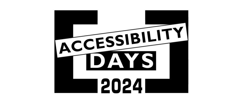 locandina con scritto accessibility days 2024