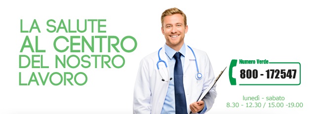 dottore con camice e numero verde di ortopedia