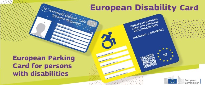 grafica che rappresenta la european disability card