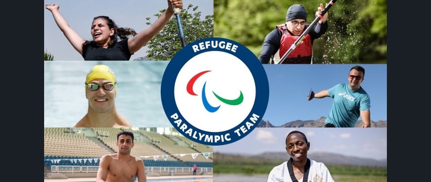 i 6 atleti della squadra paralimpica di atleti rifugiati