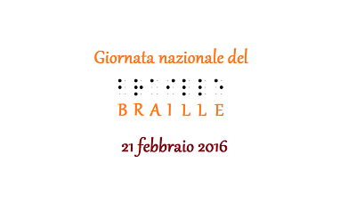 giornata internazionale braille 21 febbraio - scritta in braille su sfondo bianco