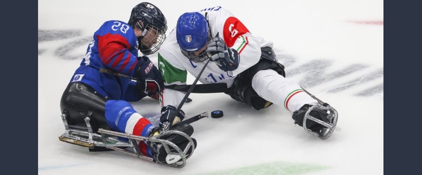 due giocatori fi hockey. foto Marco Mantovani/CIP