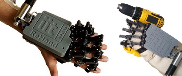 due prototipi di mani robotiche