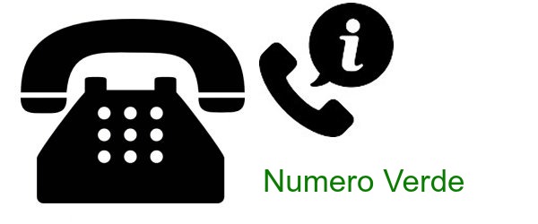 icona di telefono con cornetta e scritta NUMERO VERDE