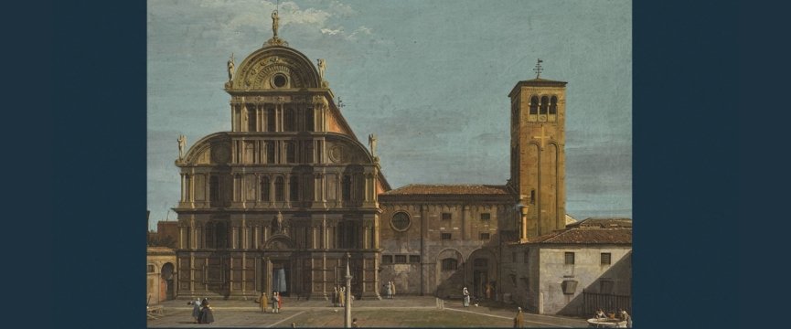 dipinto che raffigura la chiesa di san zaccaria a venezia