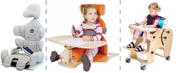 varie tipologie di sistemi di seduta per bambini