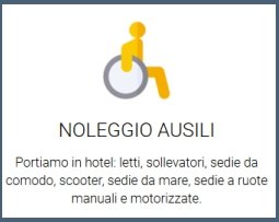 logo di omino con disabilità per servizio di noleggio ausili disabili