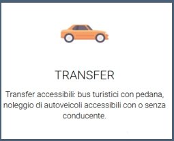 icona con auto per servizio di transfer 