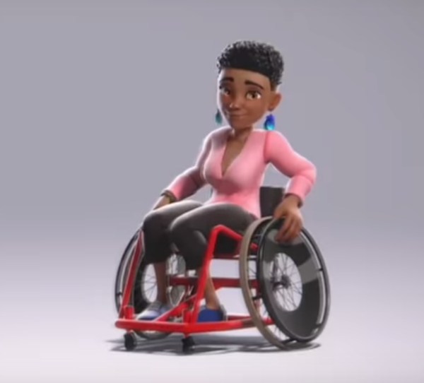 avatar per xbox live di donna di colore in carrozzina