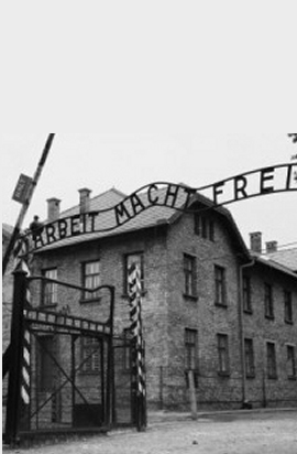 cancello del campo concentramento Auschwitz