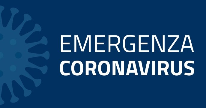 logo con scritto emergenza coronavirus