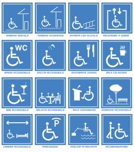 icone accessibiliTà    disabili strutture