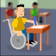 studente disabile in classe