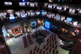 museo del cinema di torino: visione della sala centrale 