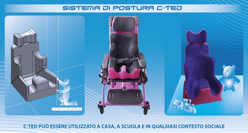 sistema di postura per bambini disabili