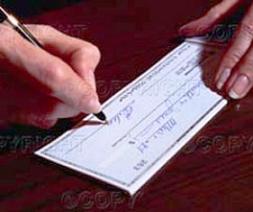 firma di un assegno