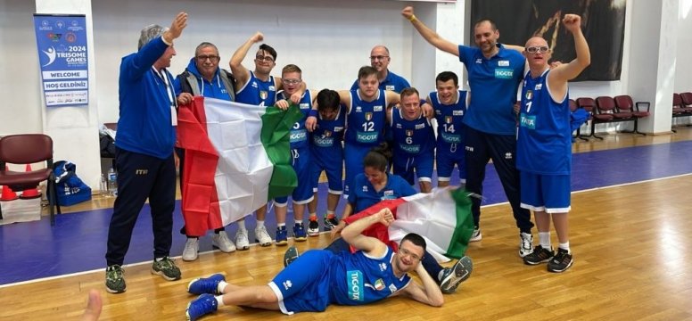 squadra italiana del basket composta da atleti con sindrome di down