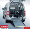 Volkswagen Caddy Passo Corto Flexi Ramp allestimento trasporto disabili in carrozzina by Olmedo