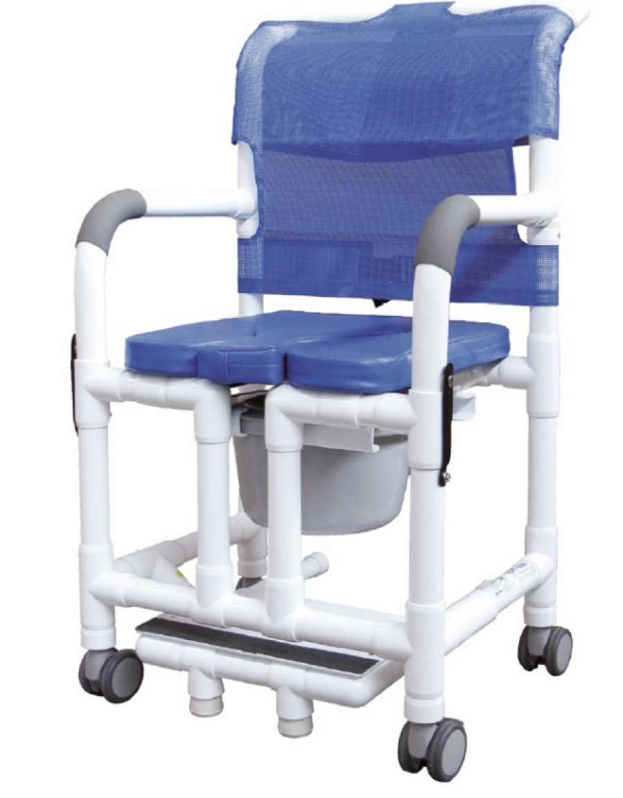 Sedia comoda WC pieghevole per anziani e disabili