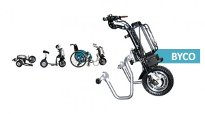 BycoDrive: da scooter pieghevole a unita&#039; trainante per carrozzina in pochi gesti